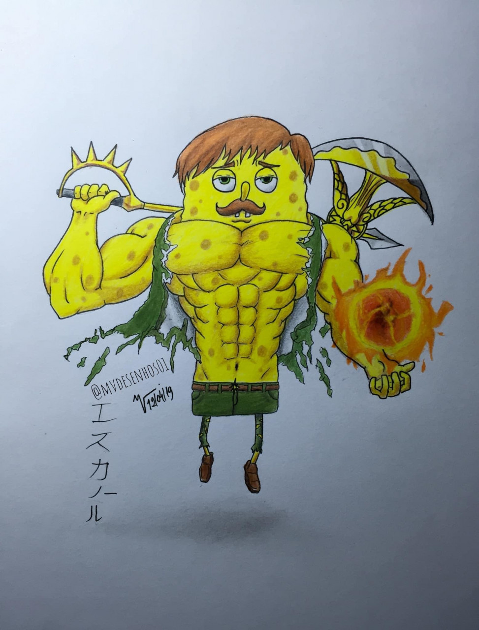 Adaptação - Escanor (NNT) + Bob Esponja